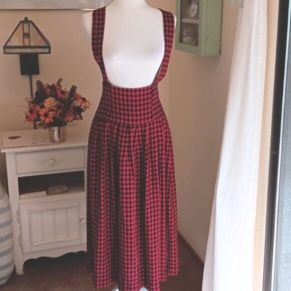 Dennis Goldsmith  Red Plaid Jumper - Picture 1 of 9